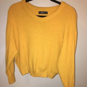 Yellow Zara Knit Sweater